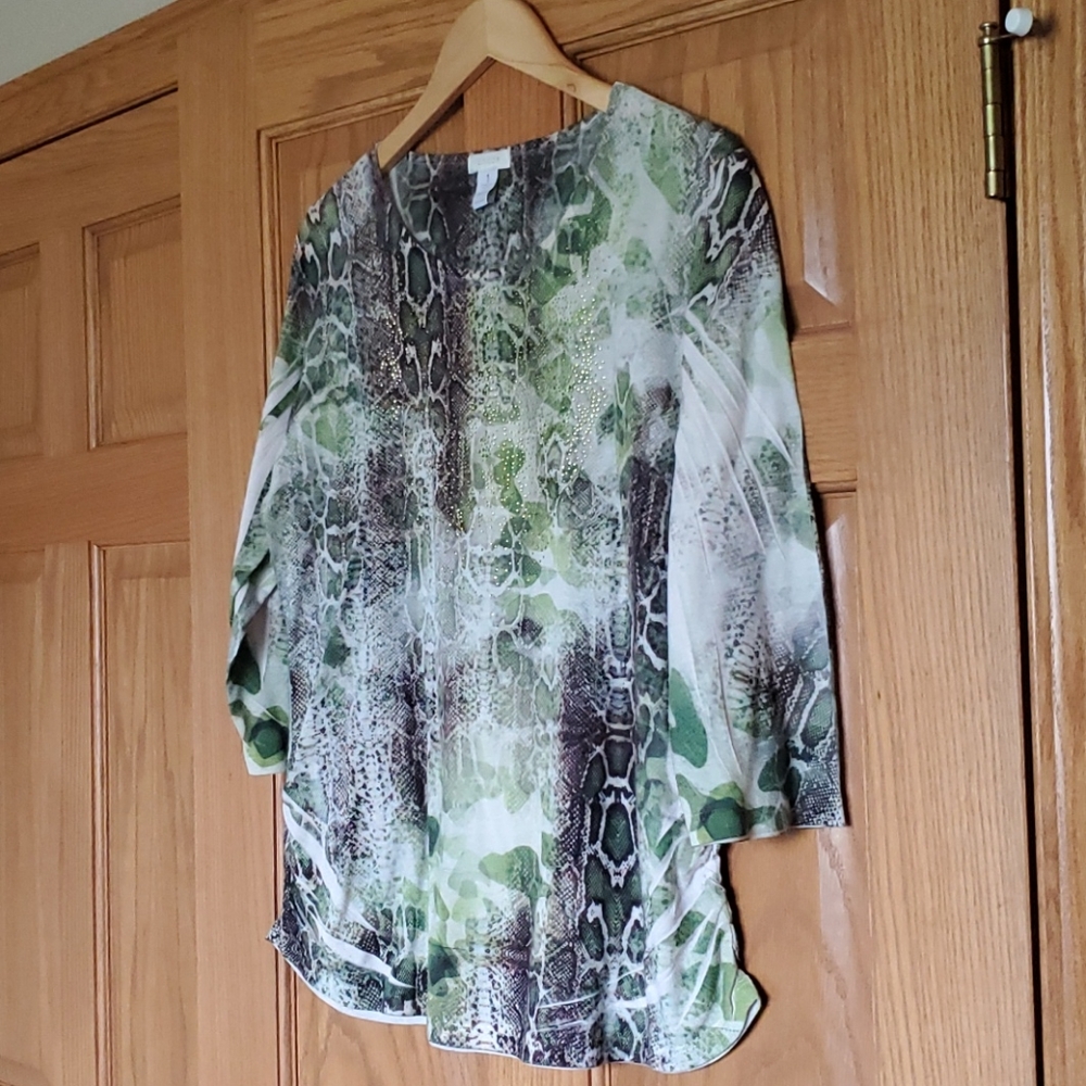 Chico's Green Top size 1